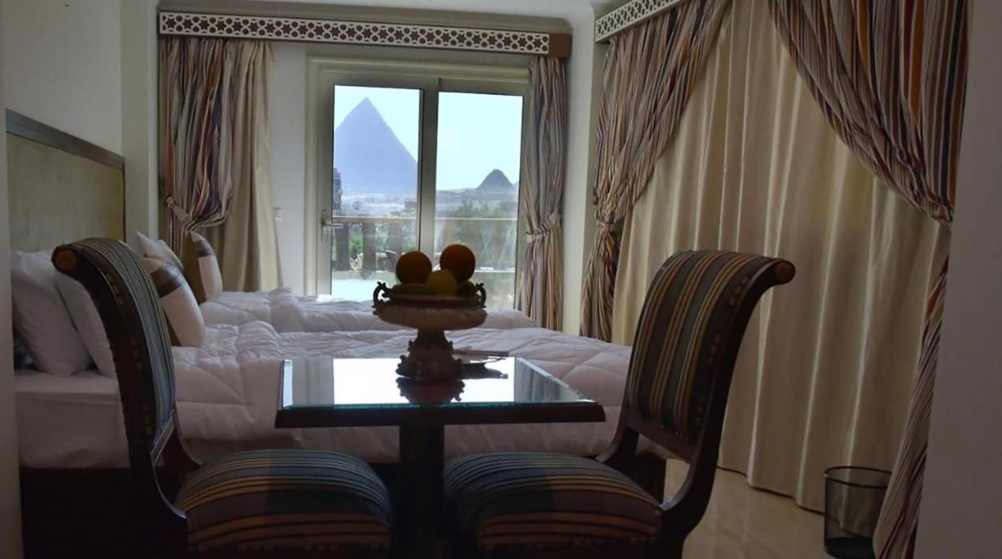 Kafret el-Gabal El Aida Pyramids View Hotel מראה חיצוני תמונה