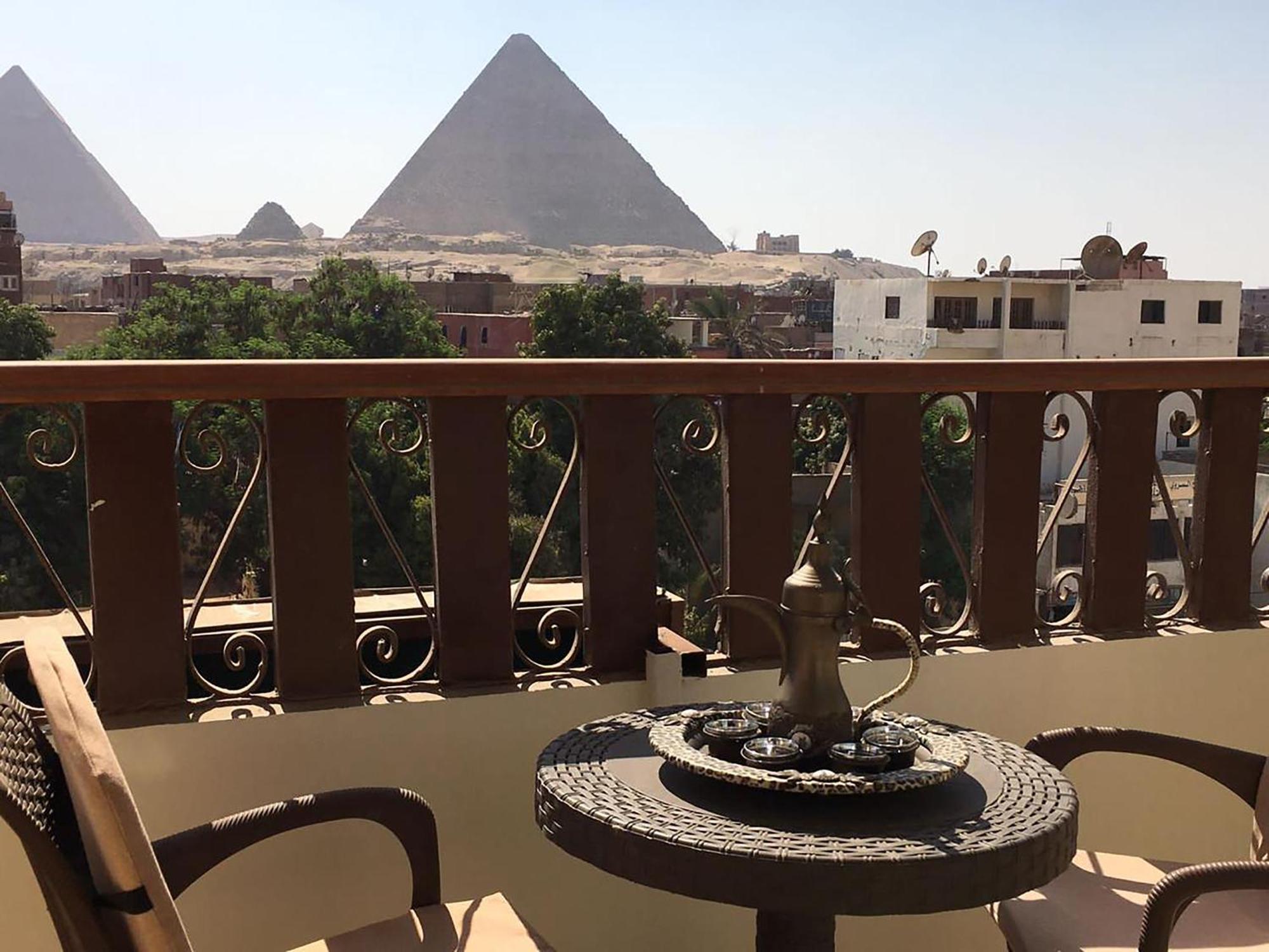 Kafret el-Gabal El Aida Pyramids View Hotel מראה חיצוני תמונה
